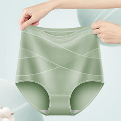 High waist pure cotton hip lifting tummy control pants breathable Panties