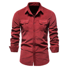 Men's Corduroy Business Casual Shirt