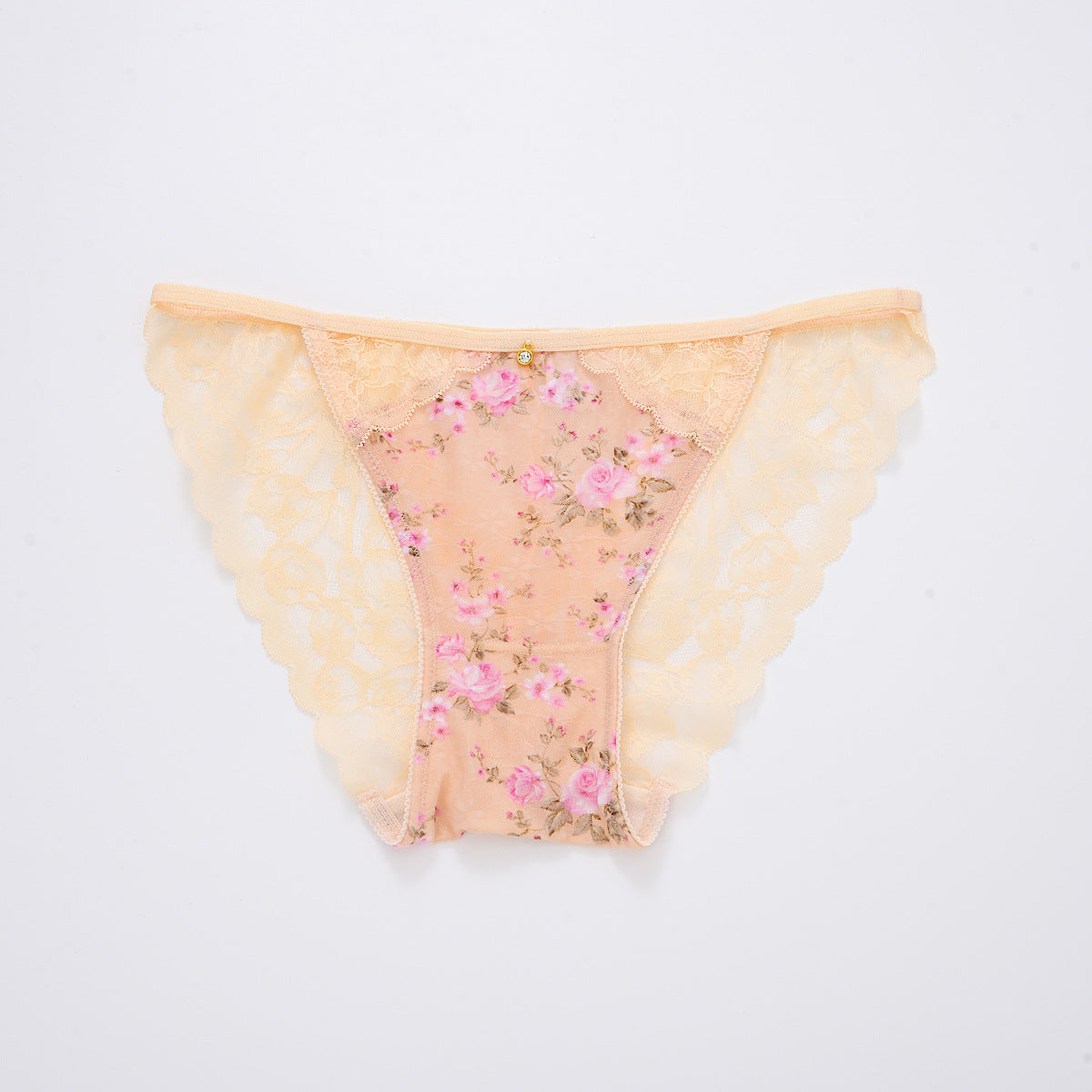 Breathable sexy non-hollow lace mesh panties