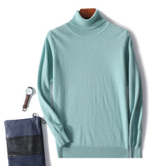 Men's Turtleneck Casual Wool Sweater