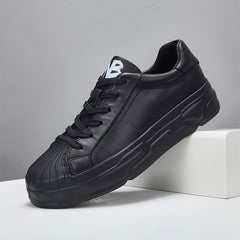 2023 New Men's Leather Casual White Shoes