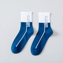 6 PCS Men's Summer Sweat-absorbent Breathable Sports Cotton Socks