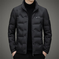 Lightweight, stylish and casual down jacket with stand collar