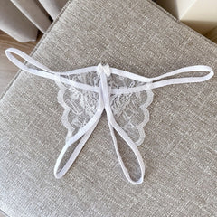 Sexy Lace Crotchless Transparent Thong