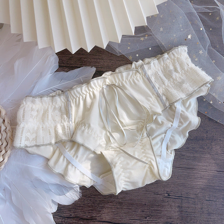 Lace Comfortable Stitching Cute Sexy Briefs