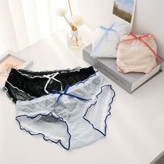 Summer New Ribbon Mesh Lace Briefs
