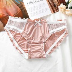 Satin Skin-friendly Breathable Lace Sexy Panties