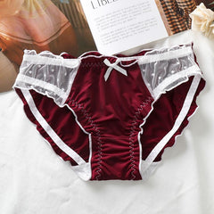 Satin Skin-friendly Breathable Lace Sexy Panties