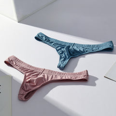 Men's Transparent Ice Silk Soft Skin-friendly Thong