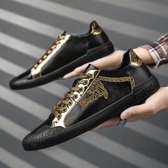 Men's Genuine Leather Casual Sneakers