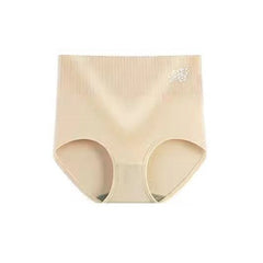 [5 PCS] Cotton High-Waisted Comfort Printed Panties -  