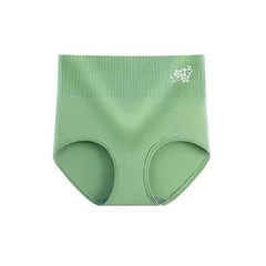 [5 PCS] Cotton High-Waisted Comfort Printed Panties -  
