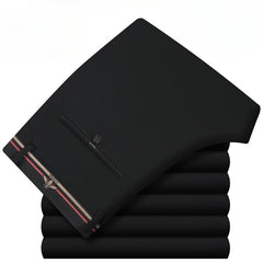 Men's Business Casual High-waist Stretch Straight-leg Versatile Trousers