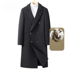 Men's Double Breasted Double Face Wool Coat