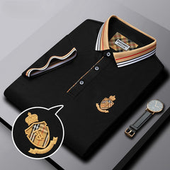 Men's Silk Lapel Polo Shirt