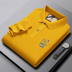 Men's Embroidered Fashion Business Polo Shirt