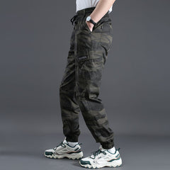 Men's Loose Elastic Casual Sports Camouflage Overalls