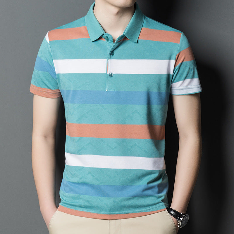 100% Cotton Casual Lapel Polo Shirt