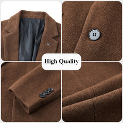 Men's Fashion Business Casual Thick Wool Blazer