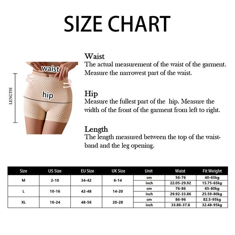 Seamless Slimming Cotton High Waist Panties -  