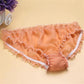 Solid Sheer Silk Ruffle Panties