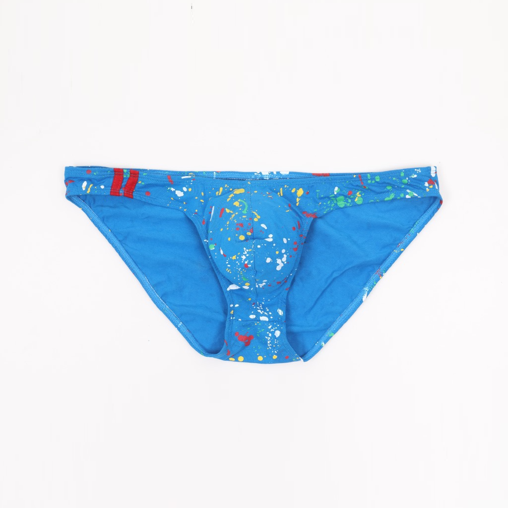 Men's Sexy Printed Cotton Low Rise Briefs