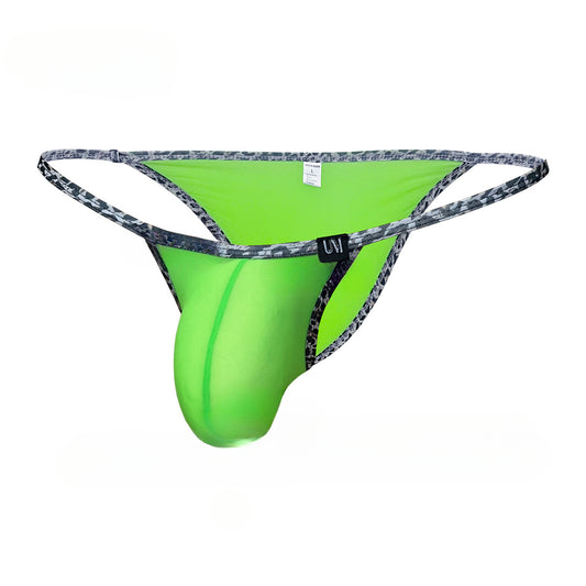 Men's Ice Silk Leopard Briefs