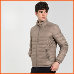 2024 New Men's Stand Collar Down Jacket