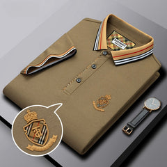 Men's Silk Lapel Polo Shirt