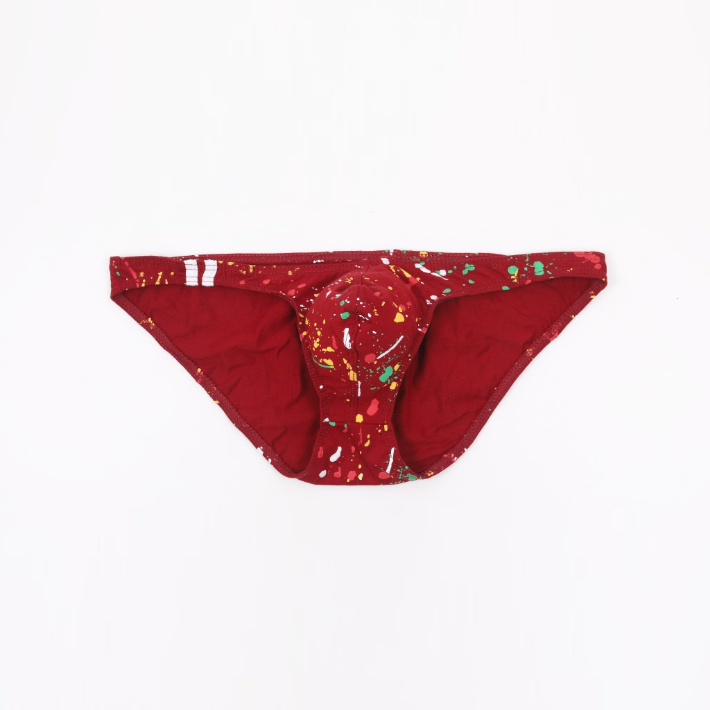 Men's Sexy Printed Cotton Low Rise Briefs