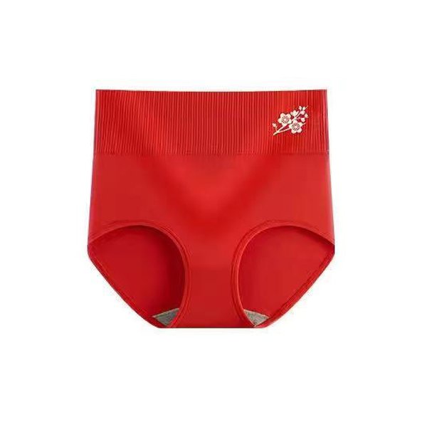 [5 PCS] Cotton High-Waisted Comfort Printed Panties -  