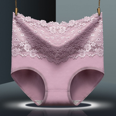 High-waist lace sexy panties