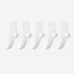 5 PCS Men's Bamboo Fiber Comfortable Sweat-absorbent, Antibacterial and Deodorant Stockings