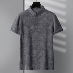 Men's Embroidered Fashion Casual Solid Color Polo Shirt