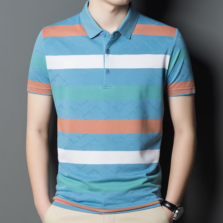 100% Cotton Casual Lapel Polo Shirt