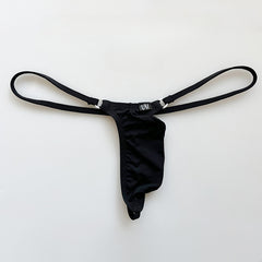 Men's Low Waist Thin Strap Ice Silk Thong