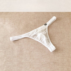 Men's Low Waist Elastic Skin-friendly Sexy Ice Silk Transparent Thong