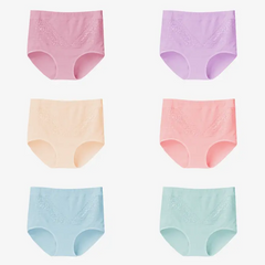 High-Waisted Abdomen Lace Panties