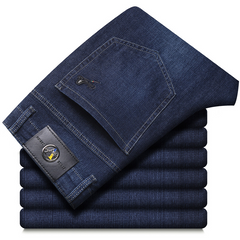 2024 New Men's Elastic Business Casual Jeans