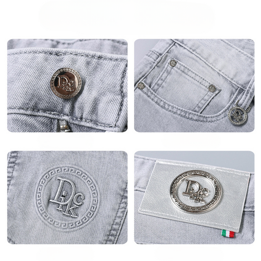 Men's Slim Breathable Ice Silk Jeans