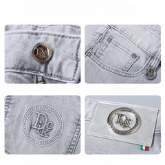 Men's Slim Breathable Ice Silk Jeans