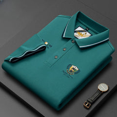 2023 Men's Summer Business Casual Embroidered Polo Shirt