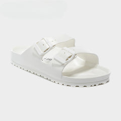 Men's Summer Waterproof Non-slip Ultra-light Double Buckle Flat Slippers Beach Sandals