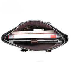 Men's Waterproof and Scratch-proof Large-capacity Plaid Business Briefcase