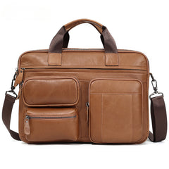 Men's Business Leather Casual Briefcase