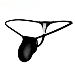 Men's Low Waist Sexy Thin Ice Silk Thong