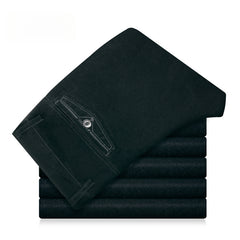 Men's High Waist Stretch Corduroy Casual Pants