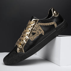 Men's Genuine Leather Casual Sneakers