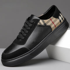 Men's Genuine Leather Soft Sole Large Size Versatile Casual Sneakers