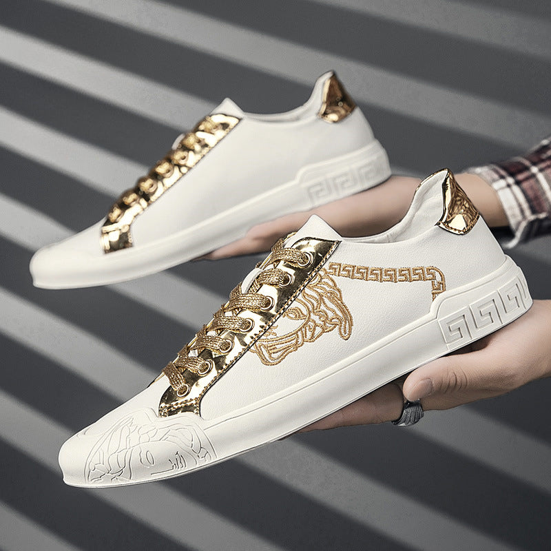 Men's Genuine Leather Casual Sneakers